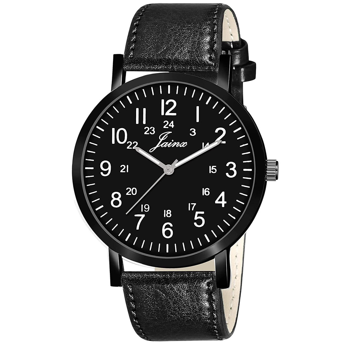 Men's Analog Leather Watch