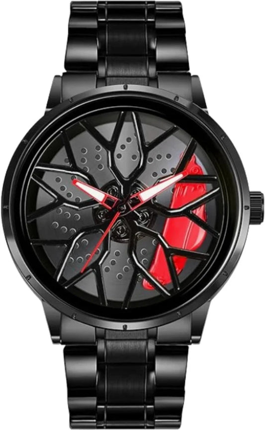 Car Wheel Watch| Premium look| Spinning Car Rim Hub Design