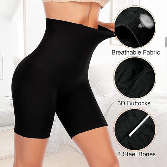 High Waist Tummy Control Shapewear Shorts | Tummy Tucker| Seamless Body Shaper | Shorts Under Dress | Comfortable