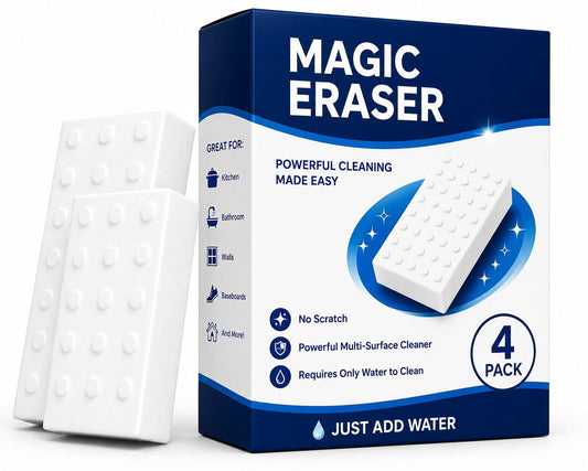 Magic Eraser | Pack of 4 | Removes 100+ Tough Stains