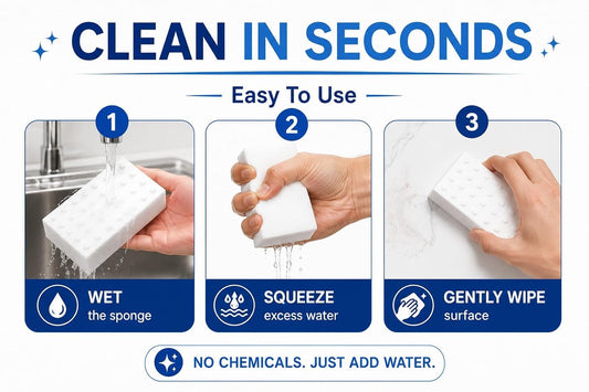 Magic Eraser | Pack of 4 | Removes 100+ Tough Stains