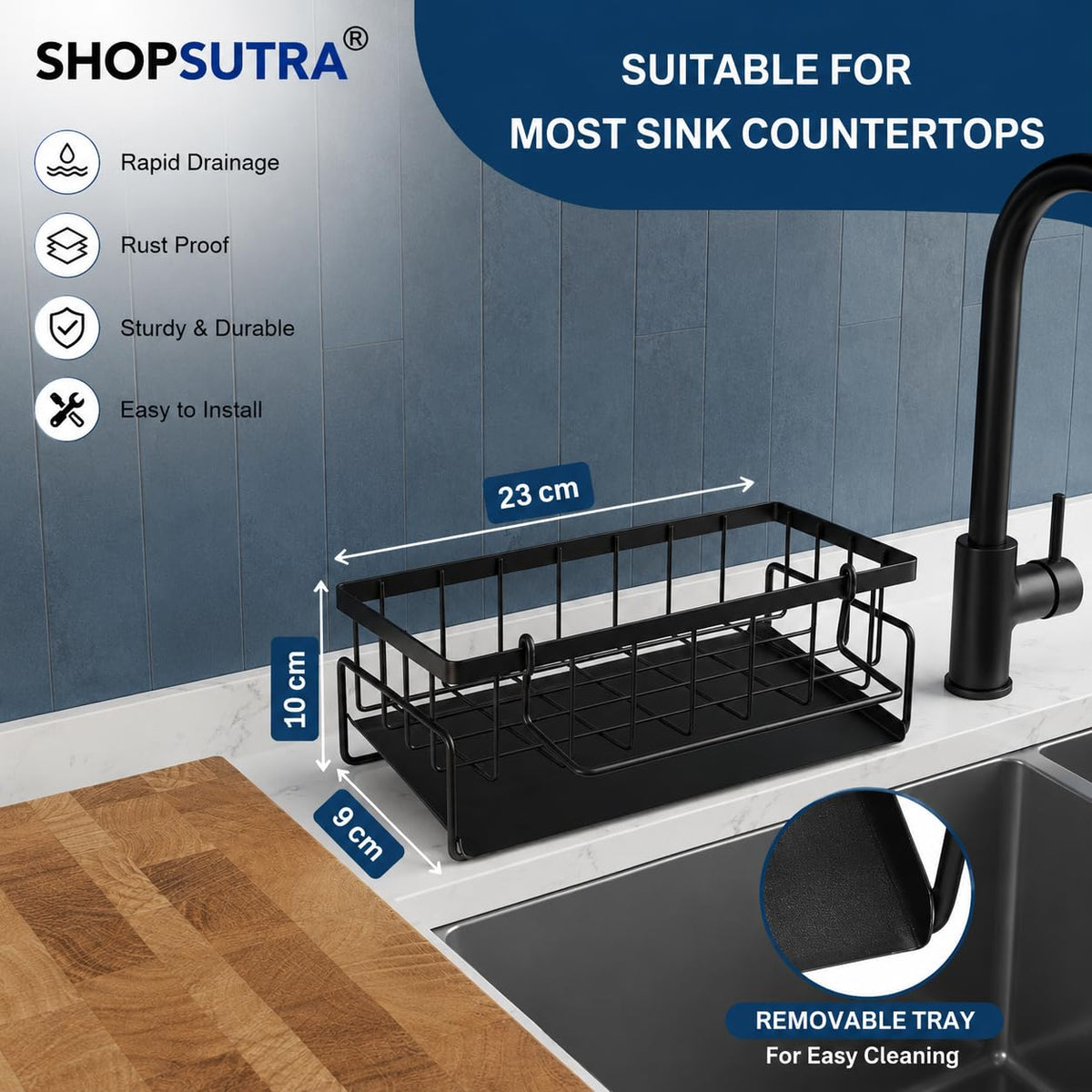 Kitchen Sink Organizer Rack
