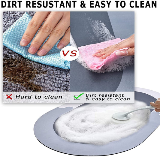 Bathroom Floor Mat | Water Absorbing Mat for Quick Dry| Pack of 2